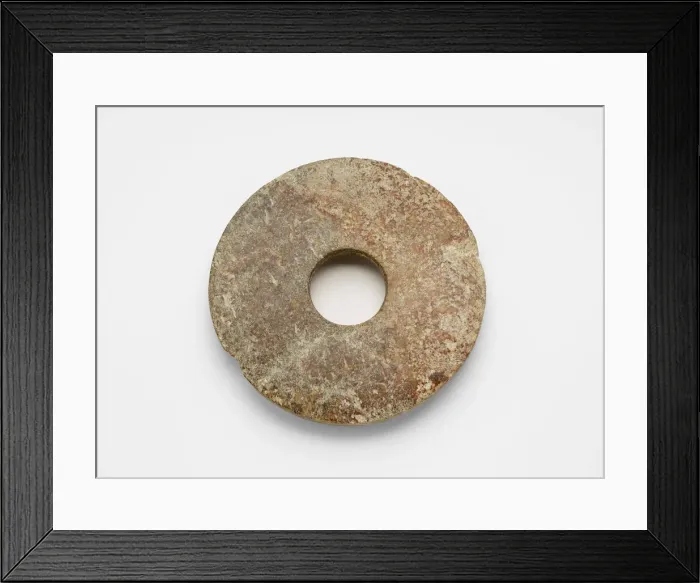 Framed Print : Disk (bi ?), Late Neolithic period, ca. 3300-2250 BCE. Creator: Unknown Framed Print : Disk (bi ?), Late Neolithic period, ca. 3300-2250 BCE. Creator: Unknown