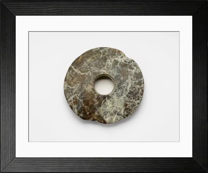 Framed Print : Disk (bi ?), Late Neolithic period, ca. 3300-2250 BCE. Creator: Unknown Framed Print : Disk (bi ?), Late Neolithic period, ca. 3300-2250 BCE. Creator: Unknown