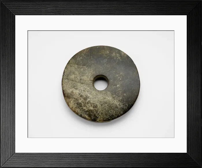 Framed Print : Disk (bi ?), Late Neolithic period, ca. 3300-2250 BCE. Creator: Unknown Framed Print : Disk (bi ?), Late Neolithic period, ca. 3300-2250 BCE. Creator: Unknown