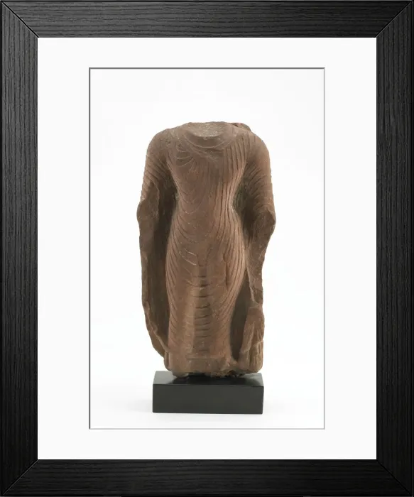 Framed Print : Torso of a Standing Buddha, Gupta dynasty, 5th century. Creator: Unknown Framed Print : Torso of a Standing Buddha, Gupta dynasty, 5th century. Creator: Unknown