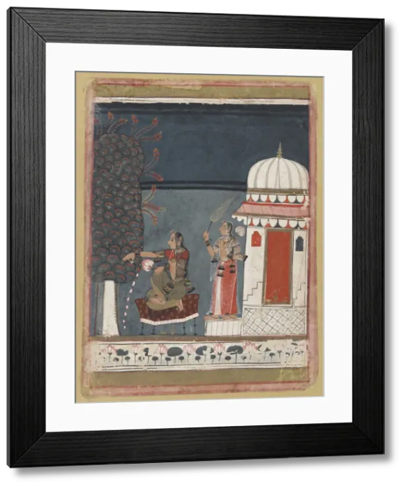 Framed Print : Malashri Ragini from a Ragmala series, 1640. Creator: Unknown Framed Print : Malashri Ragini from a Ragmala series, 1640. Creator: Unknown