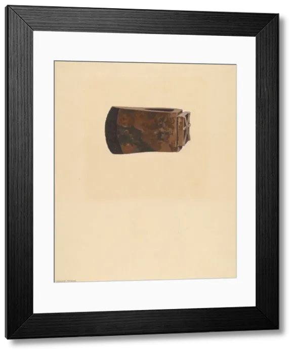 Framed Print : Log Marker, 1935 / 1942. Creator: William Frank Framed Print : Log Marker, 1935 / 1942. Creator: William Frank