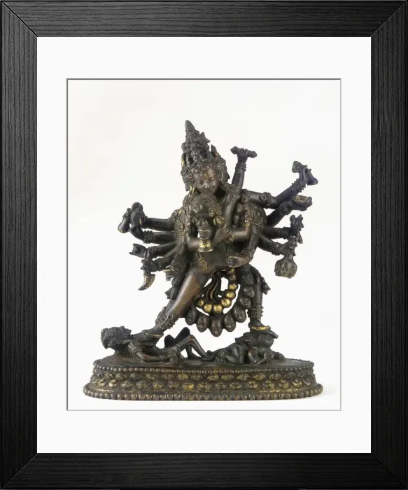 Framed Print : Sri Cakrasamvara and Vajravarahi, 16th-17th century. Creator: Unknown Framed Print : Sri Cakrasamvara and Vajravarahi, 16th-17th century. Creator: Unknown