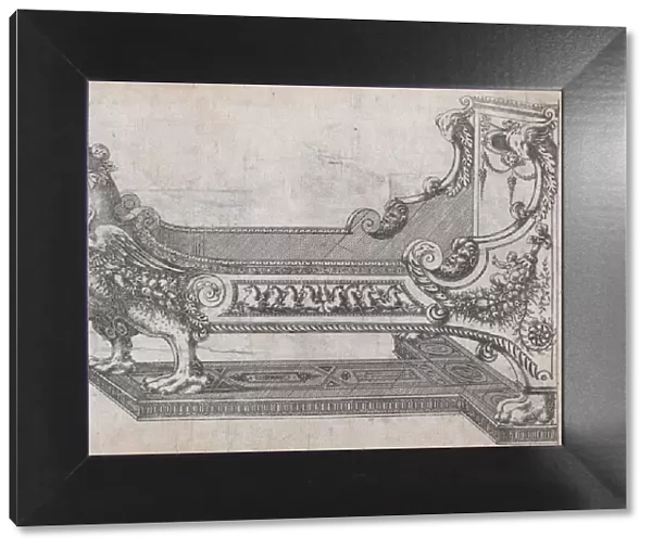 Design for a Bed, 1565-70. Creator: Jacques Androuet Du Cerceau