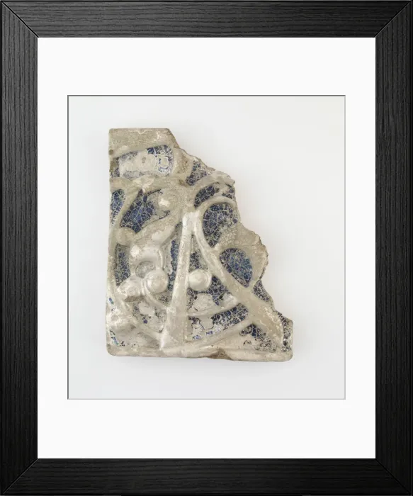 Framed Print : Wall tile (fragment), 12th-13th century. Creator: Unknown Framed Print : Wall tile (fragment), 12th-13th century. Creator: Unknown