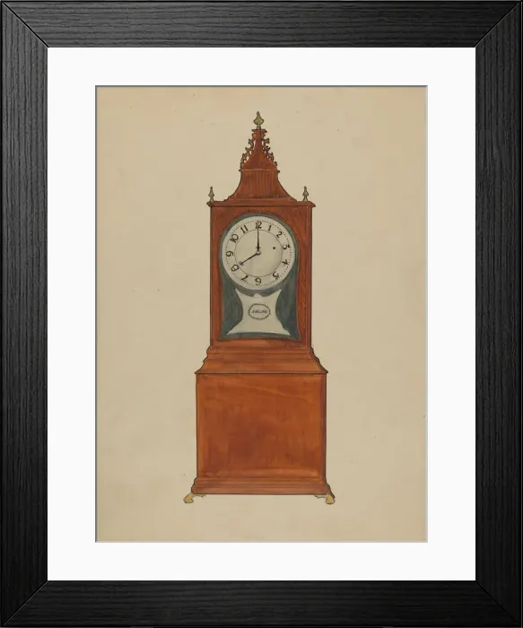 Framed Print : Clock, 1935 / 1942. Creator: John Dieterich Framed Print : Clock, 1935 / 1942. Creator: John Dieterich