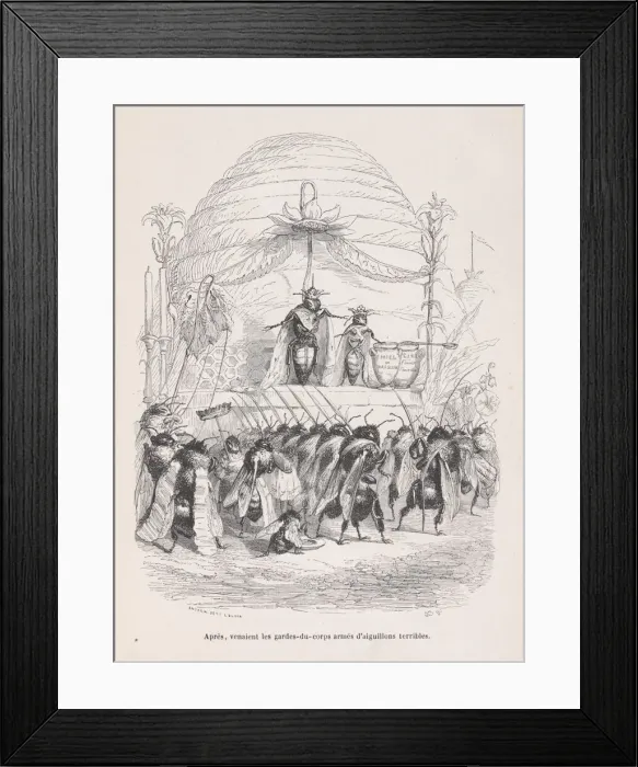 Framed Print : After, in came the body of guards armed with terrible stings from Scenes from the P Framed Print : After, in came the body of guards armed with terrible stings from Scenes from the P