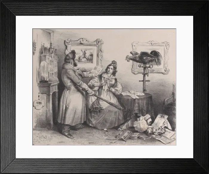 Framed Print : Again, Madame, whether you do or do not want to divorce, you are perfectly free, 1832 Framed Print : Again, Madame, whether you do or do not want to divorce, you are perfectly free, 1832