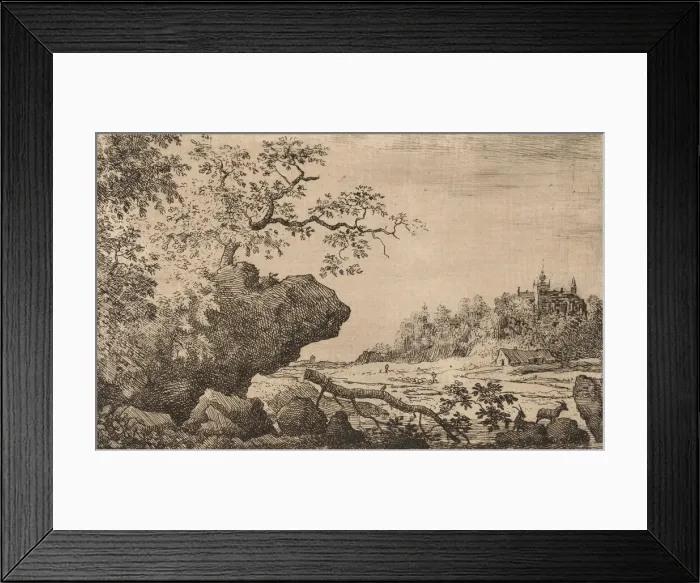 Framed Print : Branch in the Water, probably c. 1645 / 1656. Creator: Allart van Everdingen Framed Print : Branch in the Water, probably c. 1645 / 1656. Creator: Allart van Everdingen