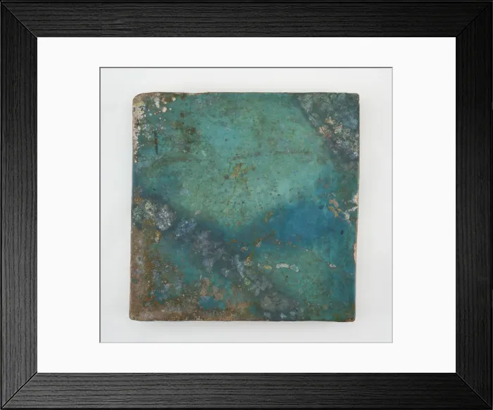 Framed Print : Tile, large, square, late 12th-early 13th century. Creator: Unknown