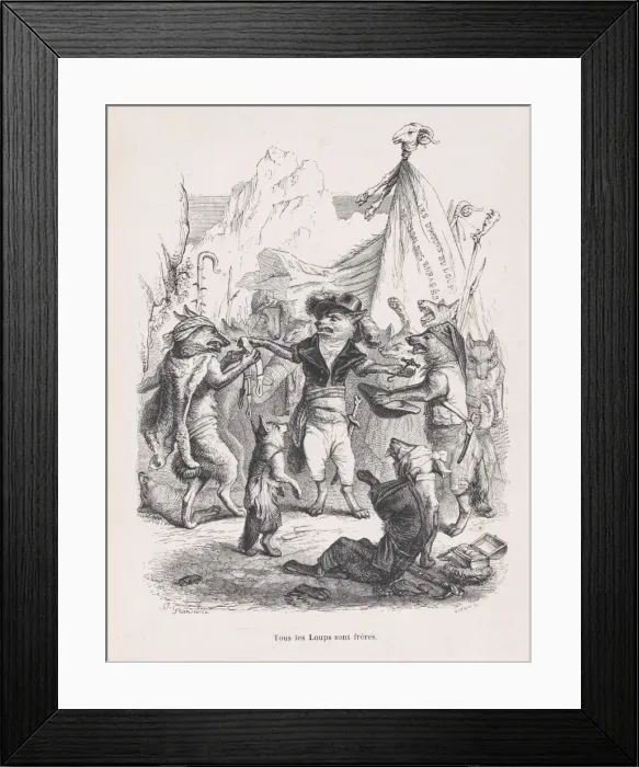 Framed Print : All of the wolves are brothers from Scenes from the Private and Public Life of Anim Framed Print : All of the wolves are brothers from Scenes from the Private and Public Life of Anim