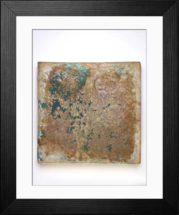 Framed Print : Tile, large, square, 11th-12th century. Creator: Unknown Framed Print : Tile, large, square, 11th-12th century. Creator: Unknown