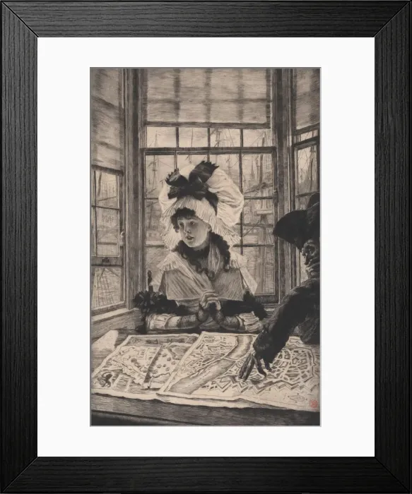 Framed Print : An Uninteresting Story, 1878. Creator: James Tissot Framed Print : An Uninteresting Story, 1878. Creator: James Tissot