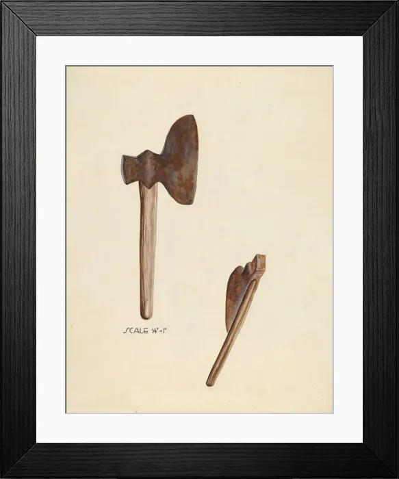Framed Print : Broad Axe, c. 1941. Creator: Roberta Elvis Framed Print : Broad Axe, c. 1941. Creator: Roberta Elvis