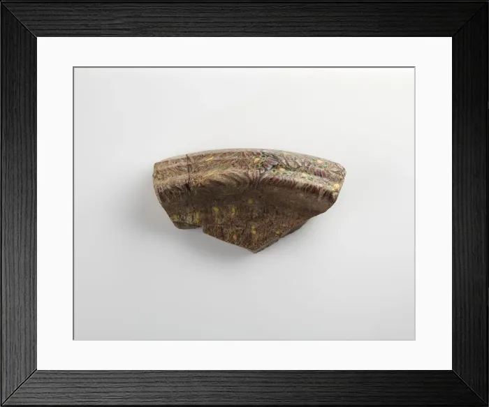 Framed Print : Fragment of a plate with a heavy moulded rim, 1st century. Creator: Unknown Framed Print : Fragment of a plate with a heavy moulded rim, 1st century. Creator: Unknown
