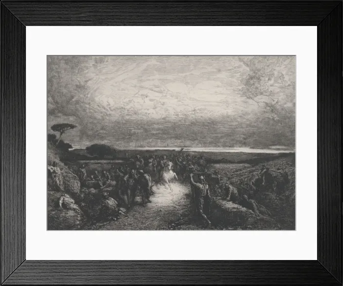Framed Print : Campagne de Rome, 19th century. Creator: Francois-Nicolas Chifflart Framed Print : Campagne de Rome, 19th century. Creator: Francois-Nicolas Chifflart