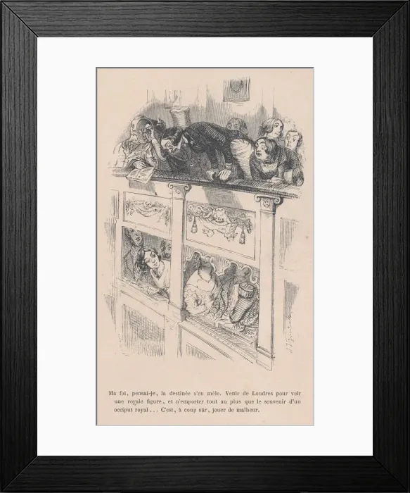 Framed Print : I had come to London to see a royal, but I only saw the back of another persons head Framed Print : I had come to London to see a royal, but I only saw the back of another persons head