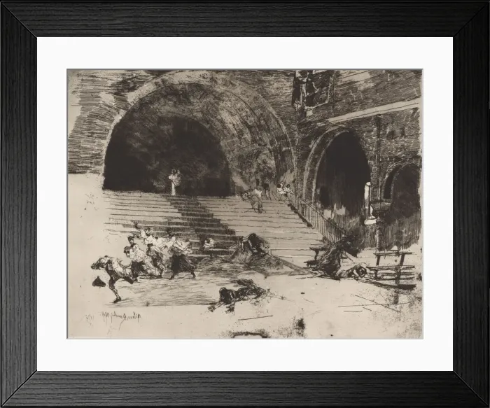 Framed Print : A Miracle (Un Miracle), 1874. Creator: Mose, Bianchi Framed Print : A Miracle (Un Miracle), 1874. Creator: Mose, Bianchi