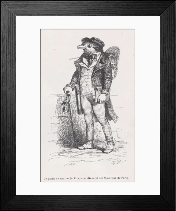 Framed Print : I left as the Attorney-General of Moinraux in Paris from Scenes from the Private an Framed Print : I left as the Attorney-General of Moinraux in Paris from Scenes from the Private an