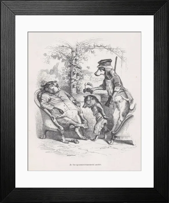 Framed Print : I was ignominiously arrested from Scenes from the Private and Public Life of Animal Framed Print : I was ignominiously arrested from Scenes from the Private and Public Life of Animal