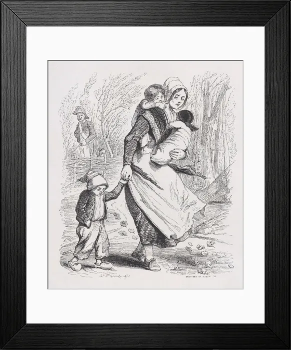 Framed Print : Jeanne, the Redhead from The Complete Works of Beranger, 1836 Framed Print : Jeanne, the Redhead from The Complete Works of Beranger, 1836