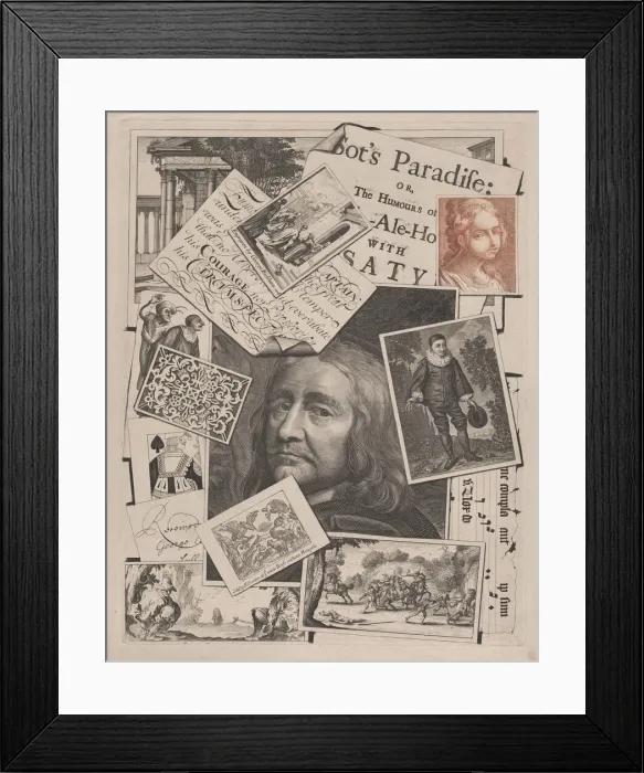 Framed Print : Medley Print: Sots Paradise, 1706-7. Creator: George Bickham Framed Print : Medley Print: Sots Paradise, 1706-7. Creator: George Bickham