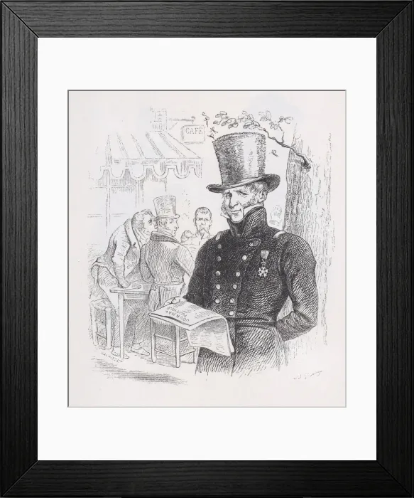 Framed Print : Mr. Judas from The Complete Works of Beranger, 1836. Creator: Theodore Maurisset Framed Print : Mr. Judas from The Complete Works of Beranger, 1836. Creator: Theodore Maurisset