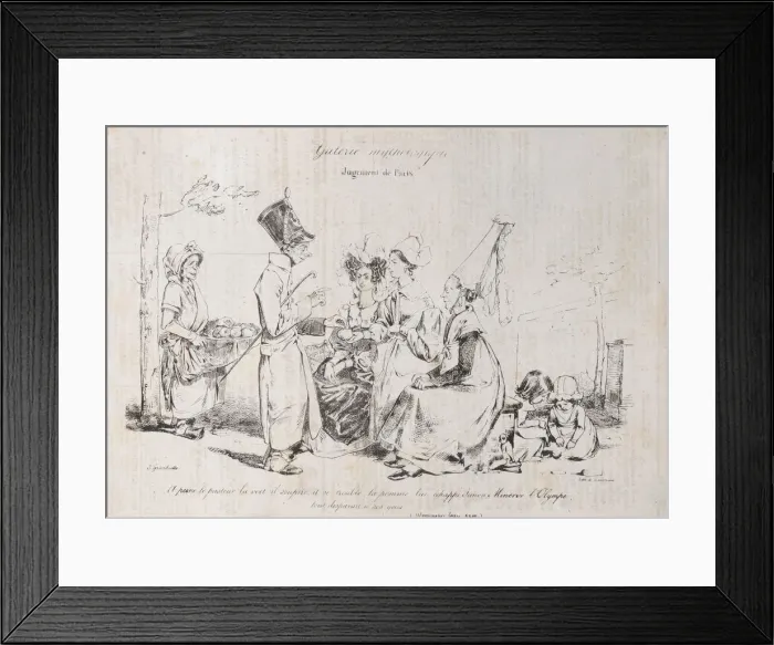 Framed Print : Mythological Gallery: Judgement of Paris, ca. 1829-31. Creator: Pierre Langlumé Framed Print : Mythological Gallery: Judgement of Paris, ca. 1829-31. Creator: Pierre Langlumé