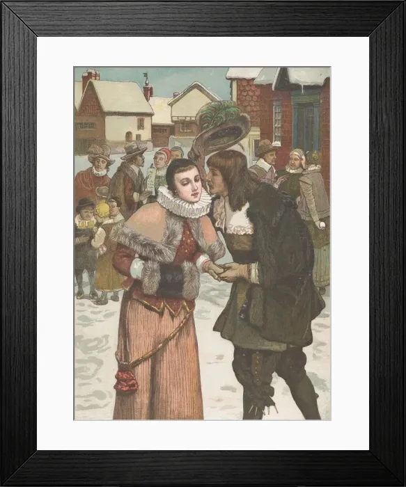 Framed Print : New Years Day in Old New York, from The Graphic'Christmas Number, December Framed Print : New Years Day in Old New York, from The Graphic'Christmas Number, December