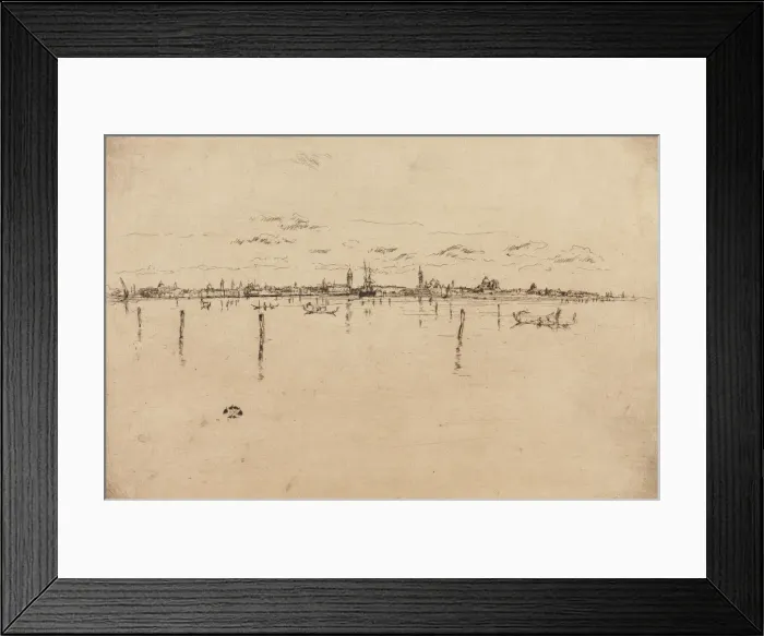 Framed Print : The Little Venice, 1879-1880. Creator: James Abbott McNeill Whistler Framed Print : The Little Venice, 1879-1880. Creator: James Abbott McNeill Whistler