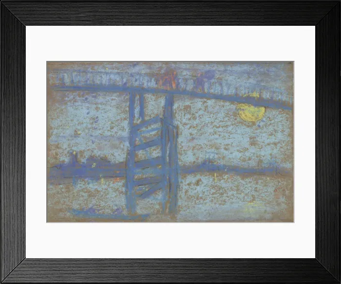 Framed Print : Nocturne: Battersea Bridge, 1872-1873. Creator: James Abbott McNeill Whistler Framed Print : Nocturne: Battersea Bridge, 1872-1873. Creator: James Abbott McNeill Whistler