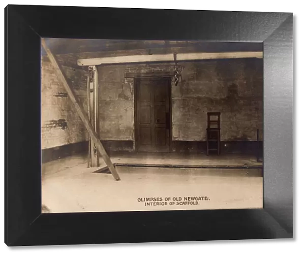 Glimpses of Old Newgate - Interior of Scaffold, c1900. Creator: Rotophot