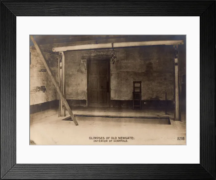 Framed Print : Glimpses of Old Newgate - Interior of Scaffold, c1900. Creator: Rotophot Framed Print : Glimpses of Old Newgate - Interior of Scaffold, c1900. Creator: Rotophot