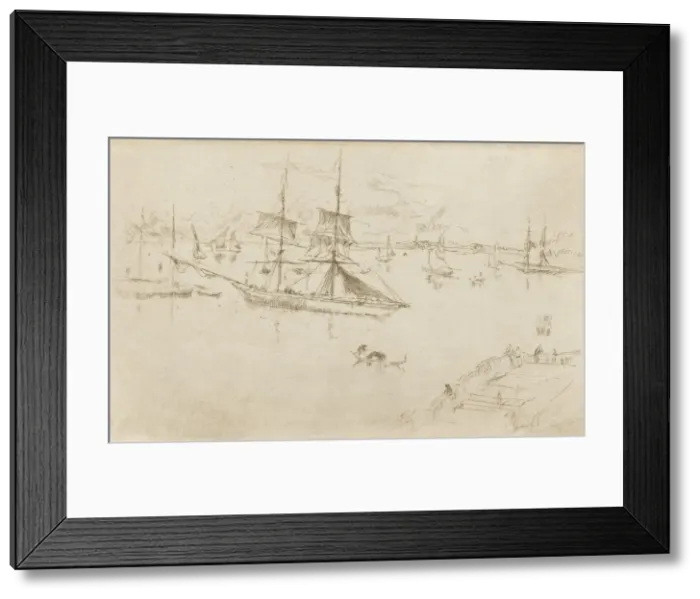 Framed Print : Lagoon-Noon, 1879-1880. Creator: James Abbott McNeill Whistler Framed Print : Lagoon-Noon, 1879-1880. Creator: James Abbott McNeill Whistler