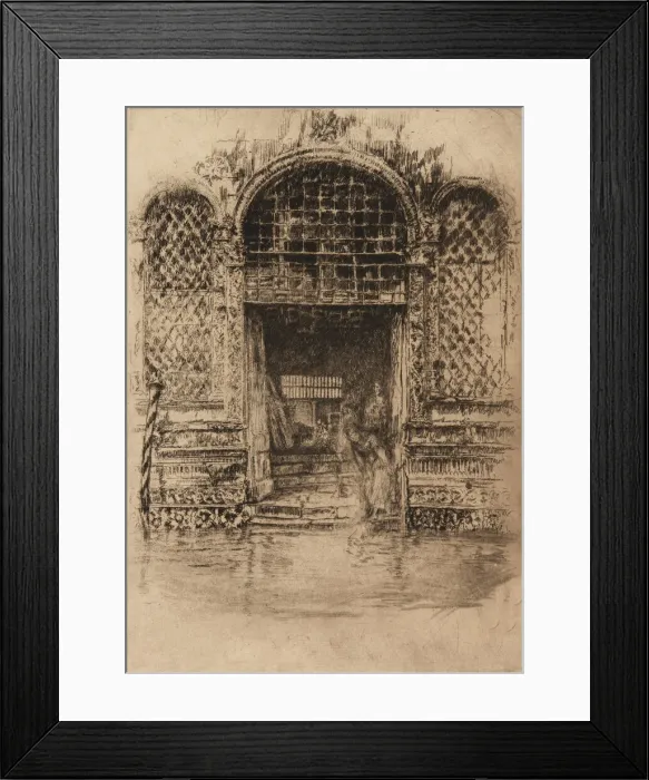 Framed Print : The Doorway, 1879-1880. Creator: James Abbott McNeill Whistler Framed Print : The Doorway, 1879-1880. Creator: James Abbott McNeill Whistler