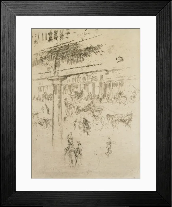 Framed Print : Regents Quadrant, 1880-1881. Creator: James Abbott McNeill Whistler Framed Print : Regents Quadrant, 1880-1881. Creator: James Abbott McNeill Whistler