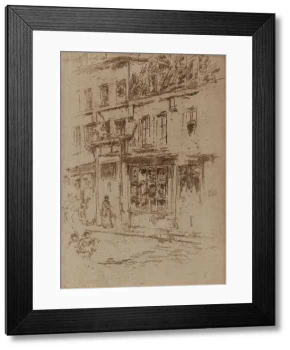 Framed Print : Petite Rue au Beurre, Brussels, 1887. Creator: James Abbott McNeill Whistler Framed Print : Petite Rue au Beurre, Brussels, 1887. Creator: James Abbott McNeill Whistler