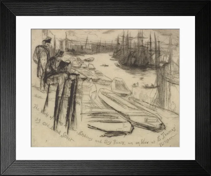 Framed Print : The Little Pool, 1861. Creator: James Abbott McNeill Whistler Framed Print : The Little Pool, 1861. Creator: James Abbott McNeill Whistler
