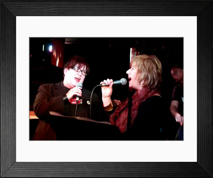 Framed Print : Norma Winstone and Lea DeLaria, Pizza Express, Dean St, London, 2 / 2008 Framed Print : Norma Winstone and Lea DeLaria, Pizza Express, Dean St, London, 2 / 2008