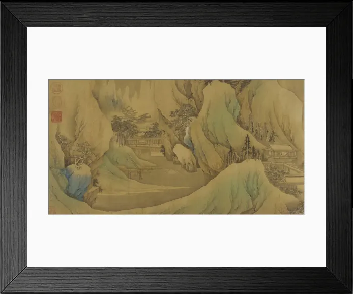 Framed Print : Traveling at Dawn in the Snowy Foothills, Qing dynasty, 17th century. Creator: Fan Qi Framed Print : Traveling at Dawn in the Snowy Foothills, Qing dynasty, 17th century. Creator: Fan Qi