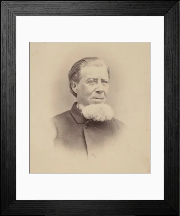 Framed Print : Portrait of Paulus Roetter (1806-1894), Before 1894. Creator: Halls Capitol Gallery Framed Print : Portrait of Paulus Roetter (1806-1894), Before 1894. Creator: Halls Capitol Gallery
