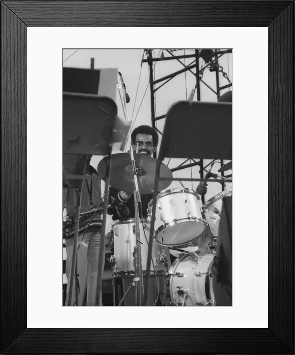 Framed Print : Dannie Richmond, Capital Jazz Festival, Alexandra Palace, London, 7 / 79 Framed Print : Dannie Richmond, Capital Jazz Festival, Alexandra Palace, London, 7 / 79