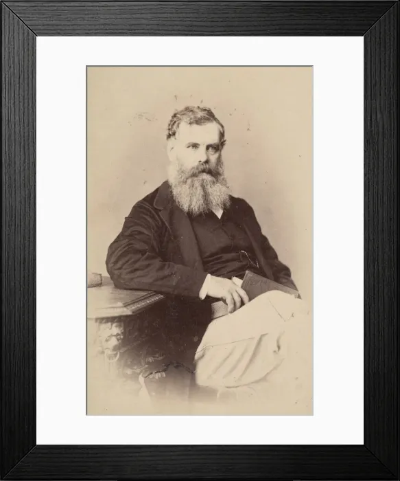 Framed Print : Portrait of Thomas Oldham (1816-1878), Before 1876. Creator: Schwarzchild & Co Framed Print : Portrait of Thomas Oldham (1816-1878), Before 1876. Creator: Schwarzchild & Co