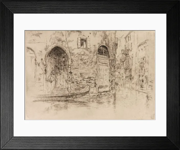 Framed Print : The Two Doorways, 1879-1880. Creator: James Abbott McNeill Whistler Framed Print : The Two Doorways, 1879-1880. Creator: James Abbott McNeill Whistler