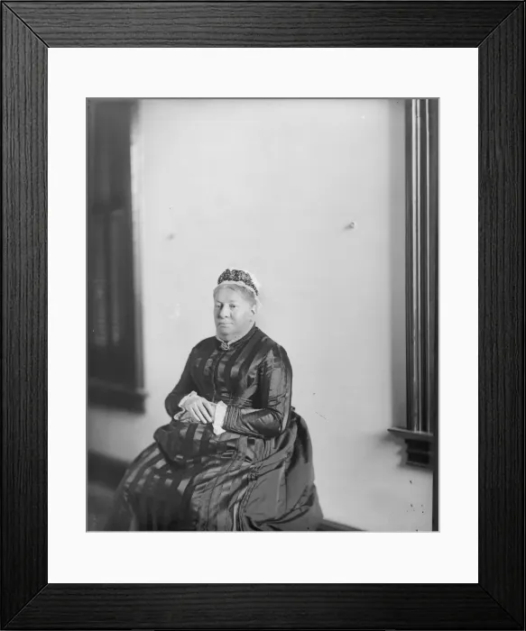 Framed Print : Portrait of Mary Helen Churchill Baird, 1880s. Creator: United States National Museum Framed Print : Portrait of Mary Helen Churchill Baird, 1880s. Creator: United States National Museum