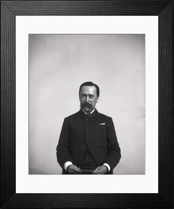 Framed Print : Portrait of Theodore Nicholas Gill (1837-1914), 1880s. Creator Framed Print : Portrait of Theodore Nicholas Gill (1837-1914), 1880s. Creator