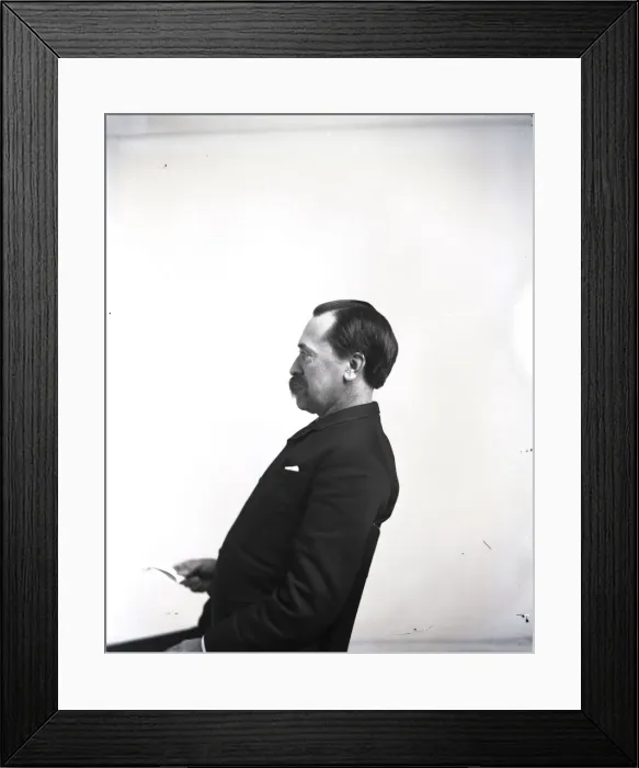 Framed Print : Portrait in Profile of Theodore Nicholas Gill (1837-1914), 1880s Framed Print : Portrait in Profile of Theodore Nicholas Gill (1837-1914), 1880s