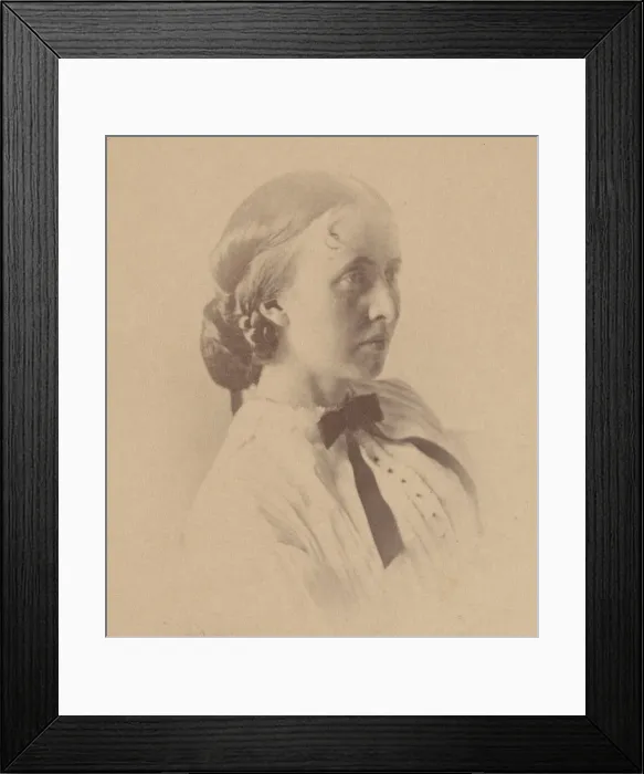Framed Print : Portrait of Mary Anna Henry (1834-1903), Before 1882. Creator: Unknown Framed Print : Portrait of Mary Anna Henry (1834-1903), Before 1882. Creator: Unknown