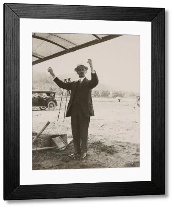 Framed Print : Portrait of Albert Francis Zahm (1862-1954), 1914. Creator: Charles Doolittle Walcott Framed Print : Portrait of Albert Francis Zahm (1862-1954), 1914. Creator: Charles Doolittle Walcott