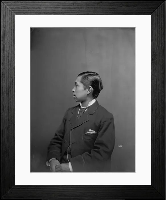 Framed Print : Profile Portrait of George Tsaroff, Between 1872-1880. Creator Framed Print : Profile Portrait of George Tsaroff, Between 1872-1880. Creator